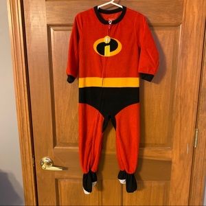 Toddler boys Incredibles one-piece footie pajamas